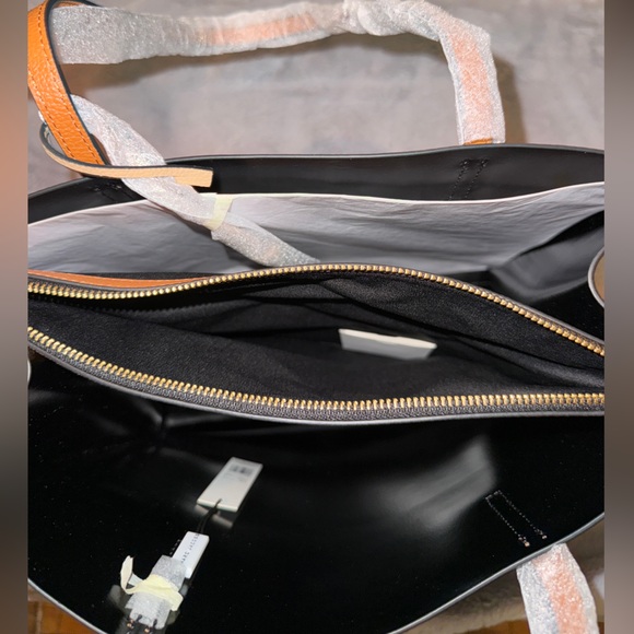 Marc Jacobs Grind Colorblock Leather Tote Bag in Smoked Almond Multi - Picture 5 of 10